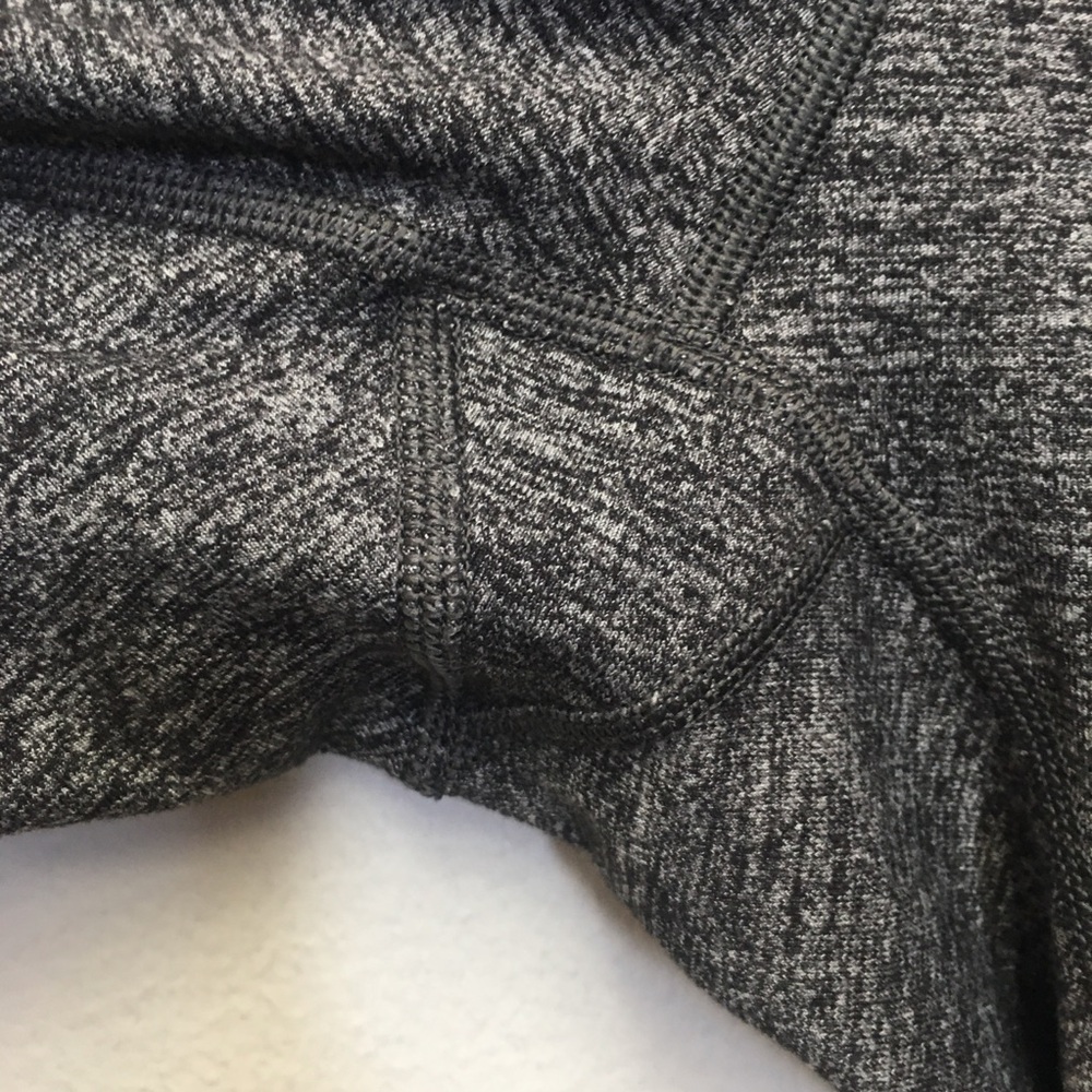 Lululemon Leggings Size 6 Marled Gray Workout Gym Yoga Pilates Sporty Athletic - Picture 6 of 8